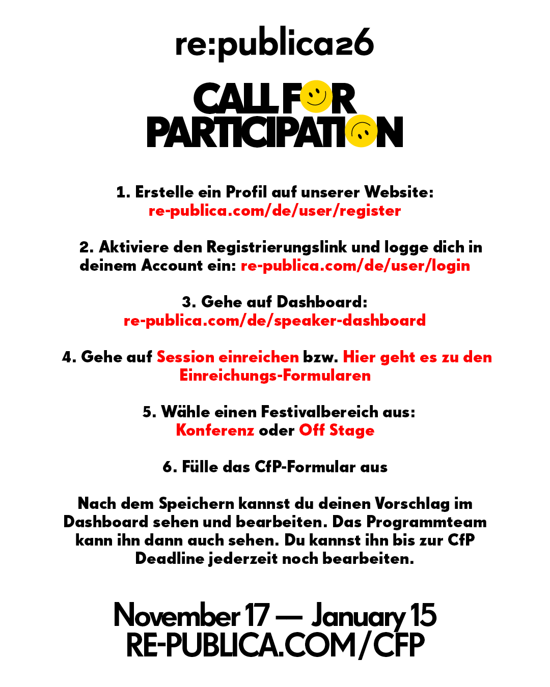Kurzanleitung CfP